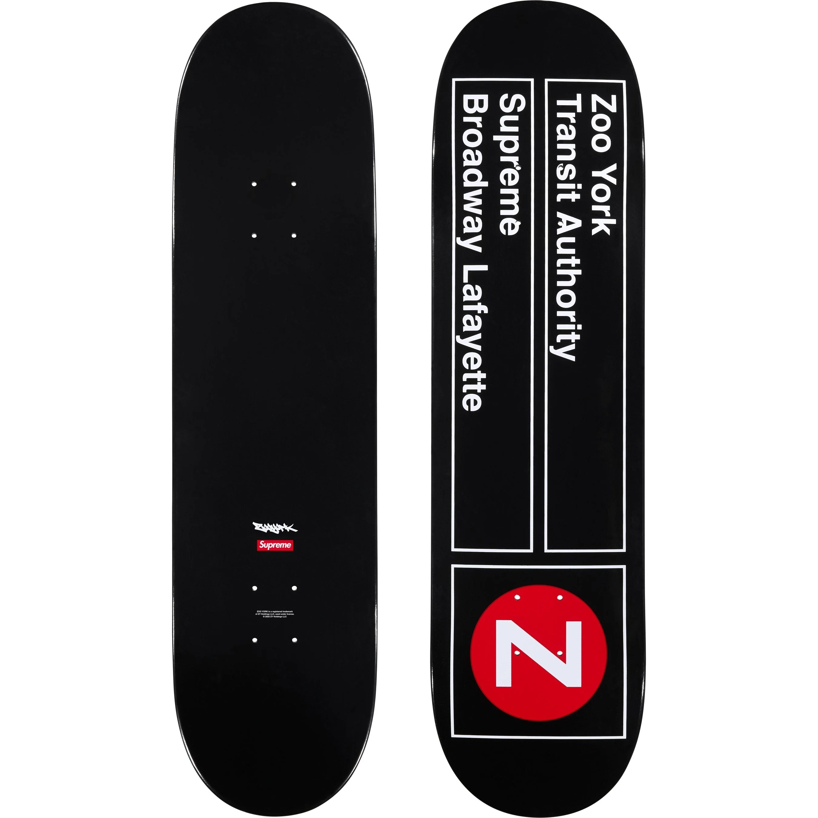 Supreme/Zoo York Skateboard view 2